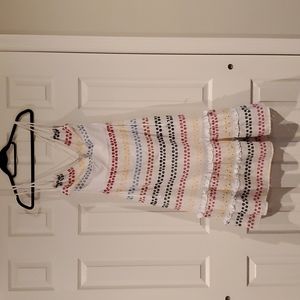 BCBG cotton white sundress size 6